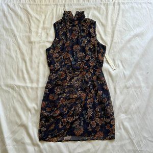 Aqua Womens Floral Mini Dress XS
